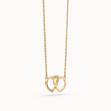 Chocli Connected Hearts 18K Gold Plated Necklace