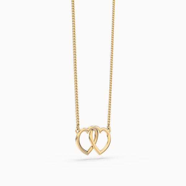 Chocli Connected Hearts 18K Gold Plated Necklace