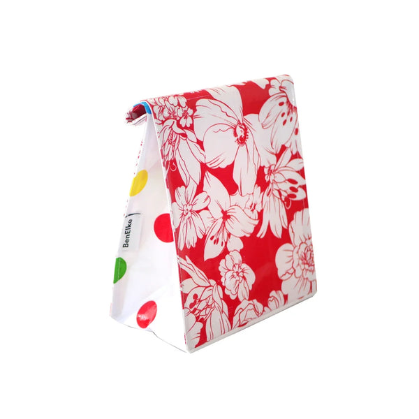 Lunch Bag by BenElke - Wild Flower Red