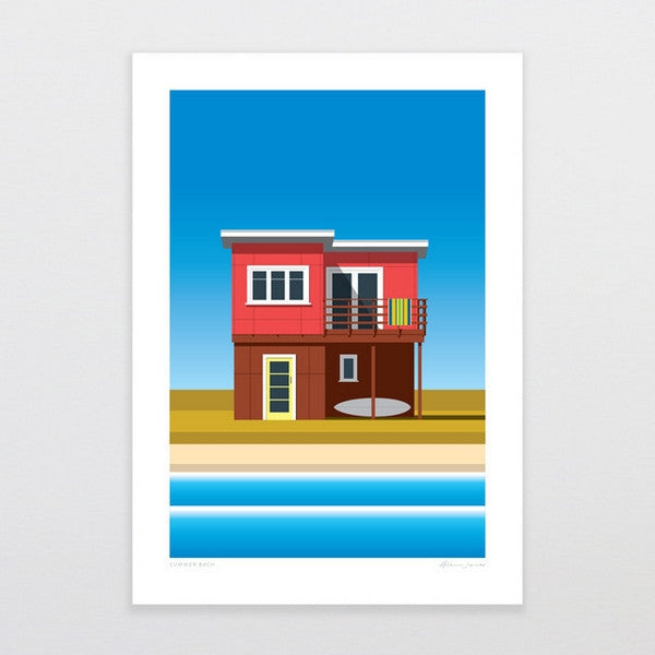 Summer Bach by Glenn Jones - A4 Print
