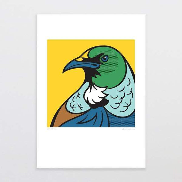 Comic Tui by Glenn Jones - A4 Art Print