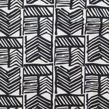 Graphic Black & White Cotton/Linen Blend - Fabric