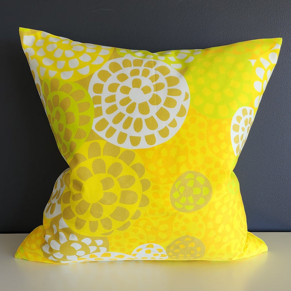 Fiesta Yellow Floral - Cushion Cover - 45cm x 45cm