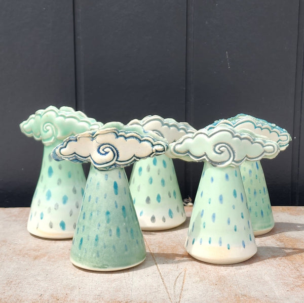 Little Cloud Vases by Creative Clay Studio