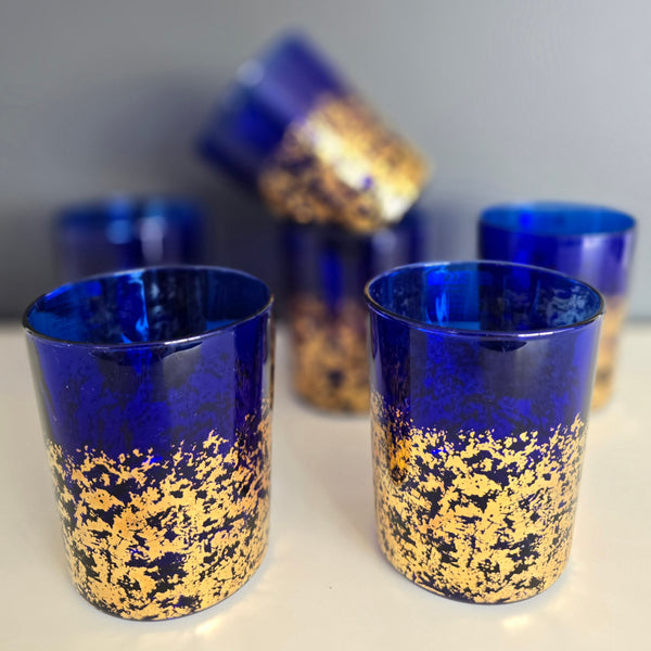 Gold Leaf - Set of 6 Glasses