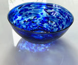 Grinter Cosmic Blue Art Glass Bowl