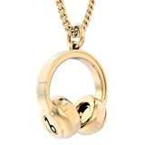 Chocli Headphones 18K Gold Plated Necklace