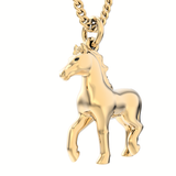 Chocli Horse 18K Gold Plated Necklace