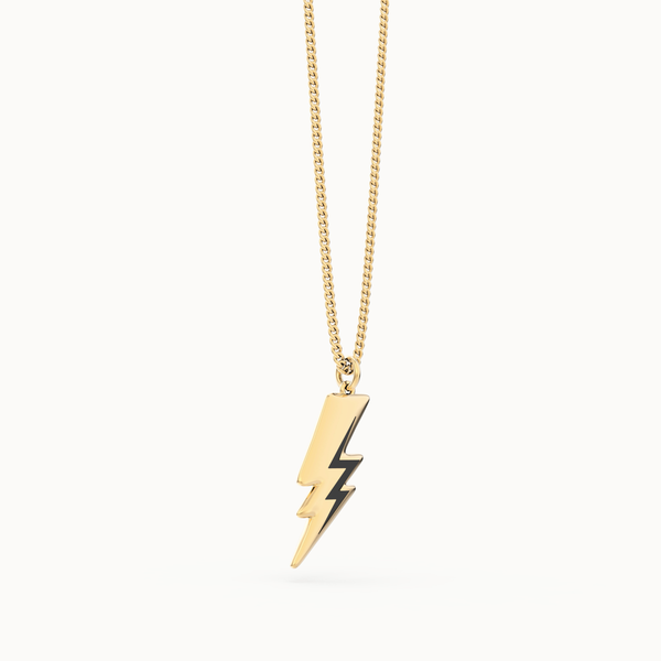 Chocli Lightning Bolt 18K Gold Plated Necklace