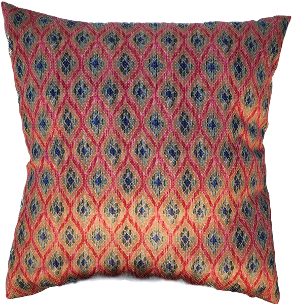 Reversible Velvet in Pink / Coral - Cushion Cover - 60cm x 60cm