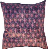 Reversible Velvet in Dusky Pink / Purple - Cushion Cover - 60cm x 60cm