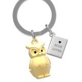 Book Lover Owl Keychain