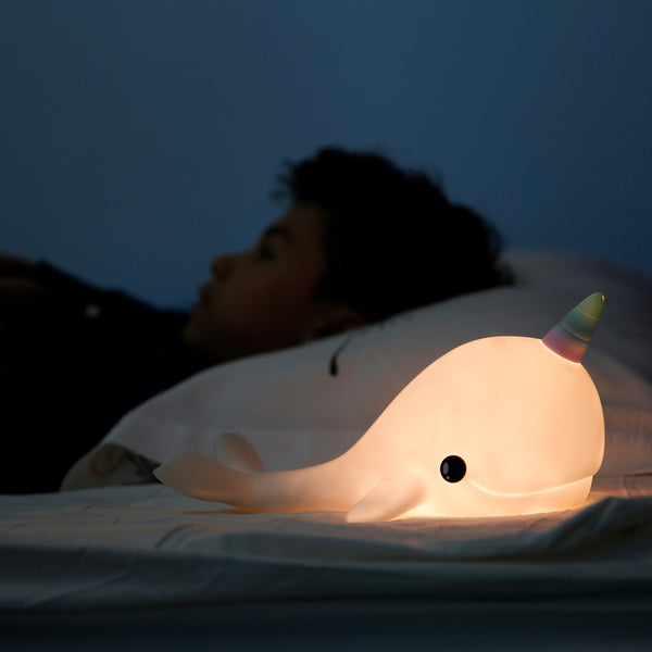 Squishy Narwhal USB Recharge Night Light