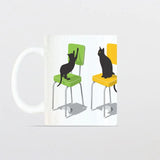 Cats on Chair Mug by Glenn Jones