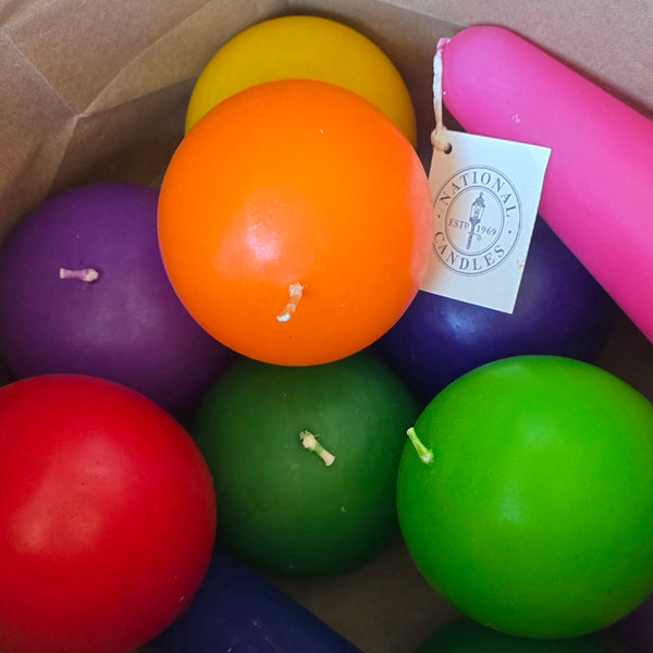 Ball Candles - Assorted Colours
