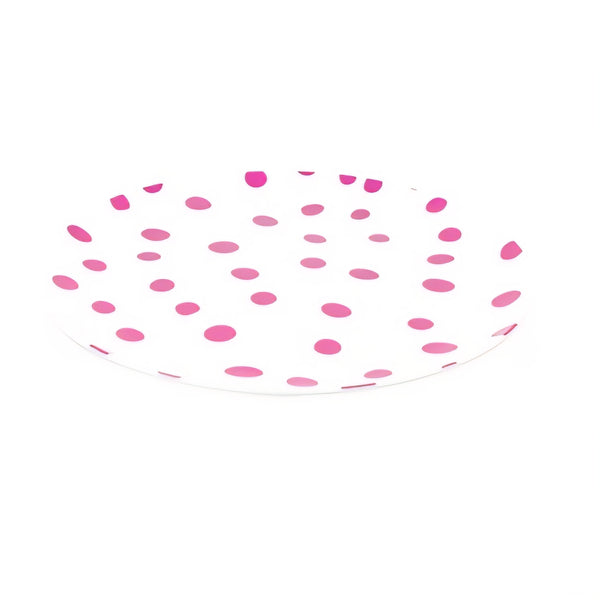 Pink Splodges Melamine Plate