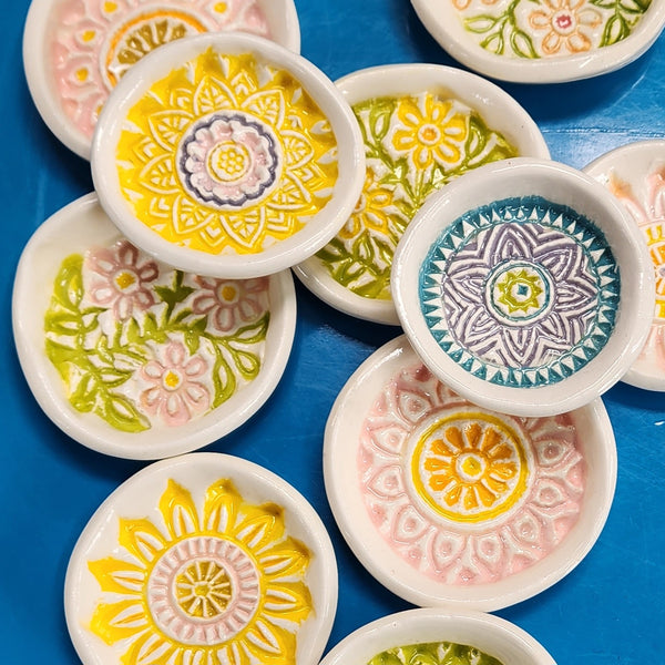 Lucky Dip Trinket Plates by Creative Clay Studio