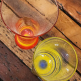 Coloured Drops - Pair of 2 Glasses