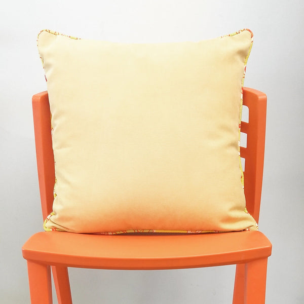 Soft Yellow piped in Pastels – Cushion Cover – 50cm x 50cm