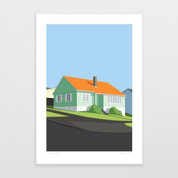 Corner House by Glenn Jones - A4 Print