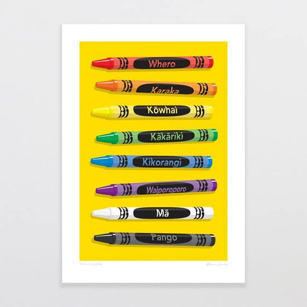 Pick A Colour by Glenn Jones - A4 Art Print